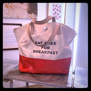 Kate Spade EAT CAKE FOR BREAKFAST tote